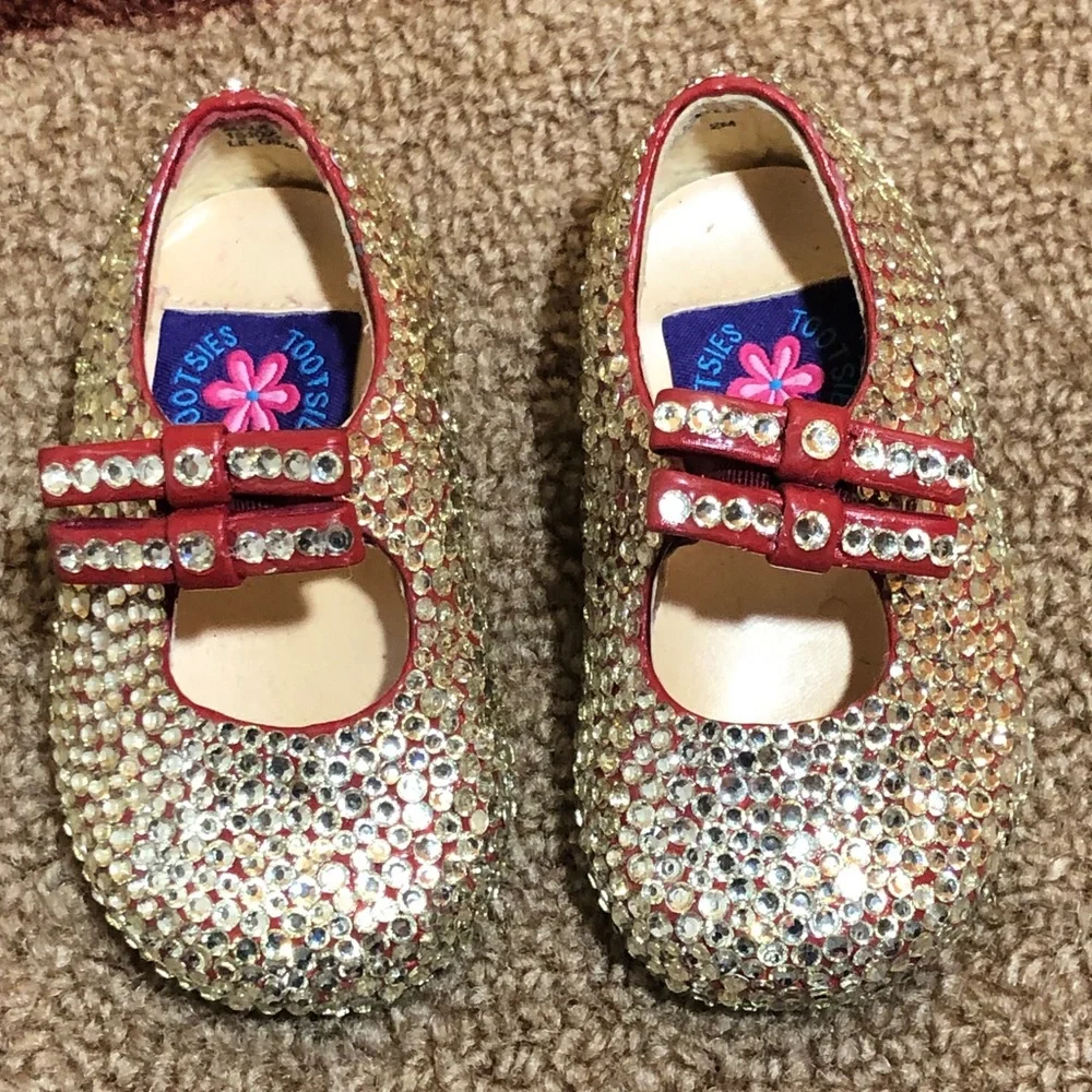 Rhinestone Studded Mary Jane Shoes